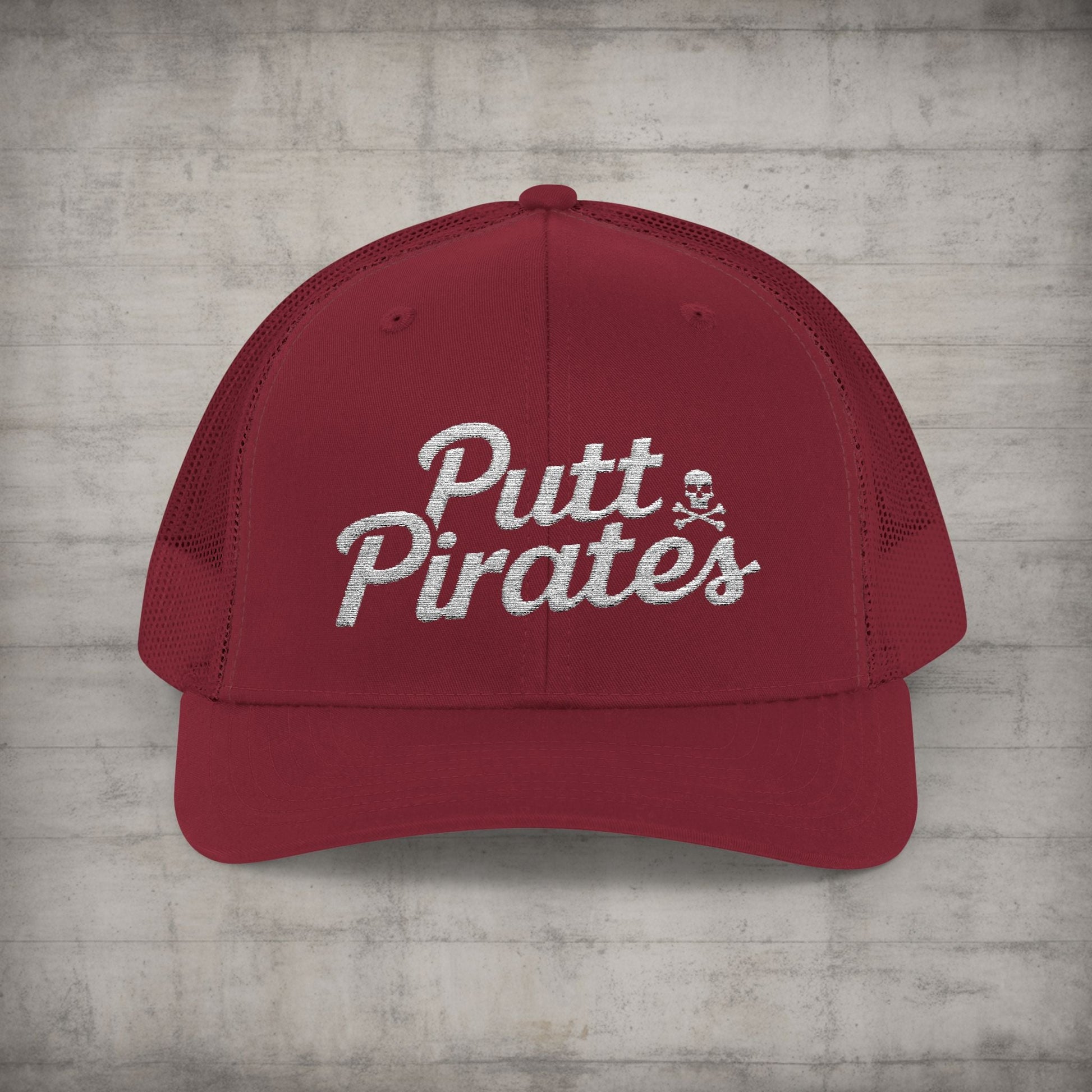 Hats - Putt Pirates Hat MANY COLORS | Embroidered Cap | Funny | Retro & Vintage from Crypto Zoo Tees