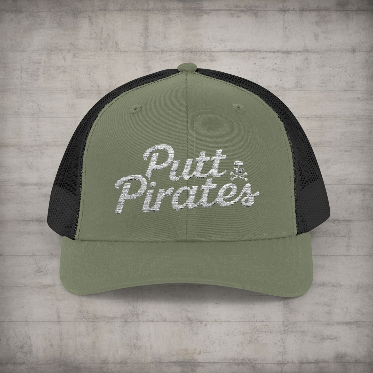 Hats - Putt Pirates Hat MANY COLORS | Embroidered Cap | Funny | Retro & Vintage from Crypto Zoo Tees