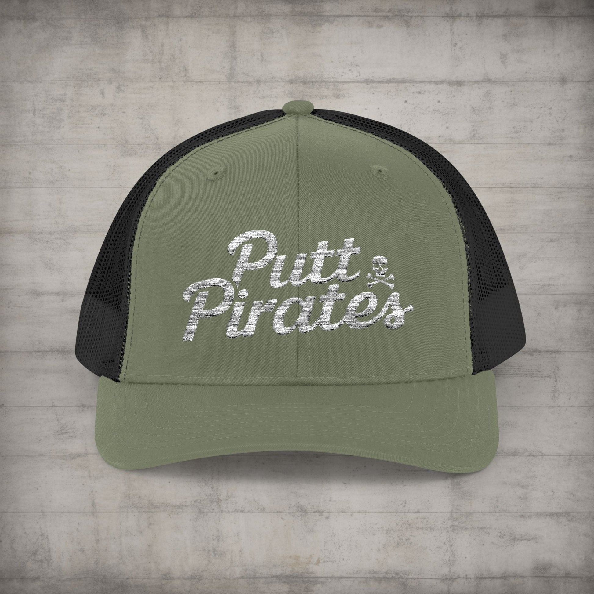 Hats - Putt Pirates Hat MANY COLORS | Embroidered Cap | Funny | Retro & Vintage from Crypto Zoo Tees