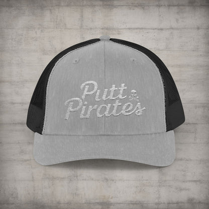 Hats - Putt Pirates Hat MANY COLORS | Embroidered Cap | Funny | Retro & Vintage from Crypto Zoo Tees