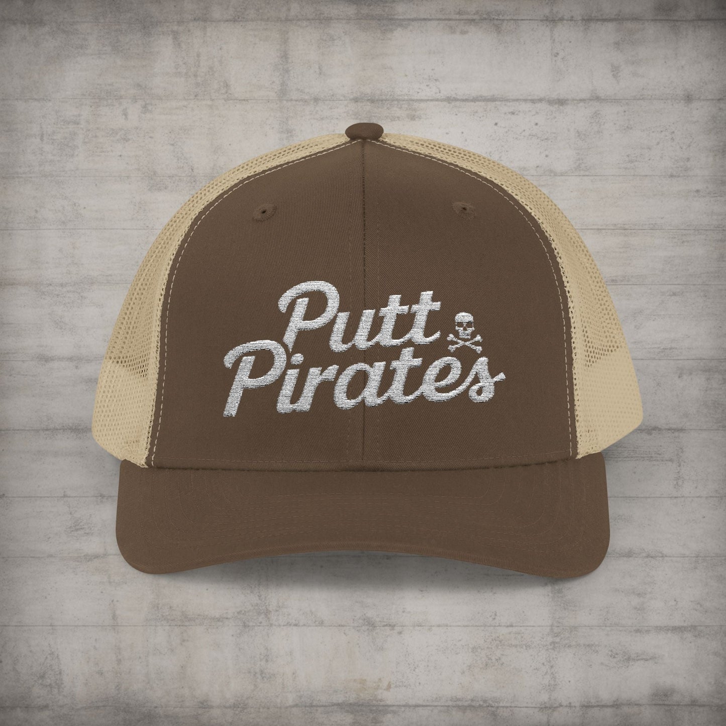 Hats - Putt Pirates Hat MANY COLORS | Embroidered Cap | Funny | Retro & Vintage from Crypto Zoo Tees