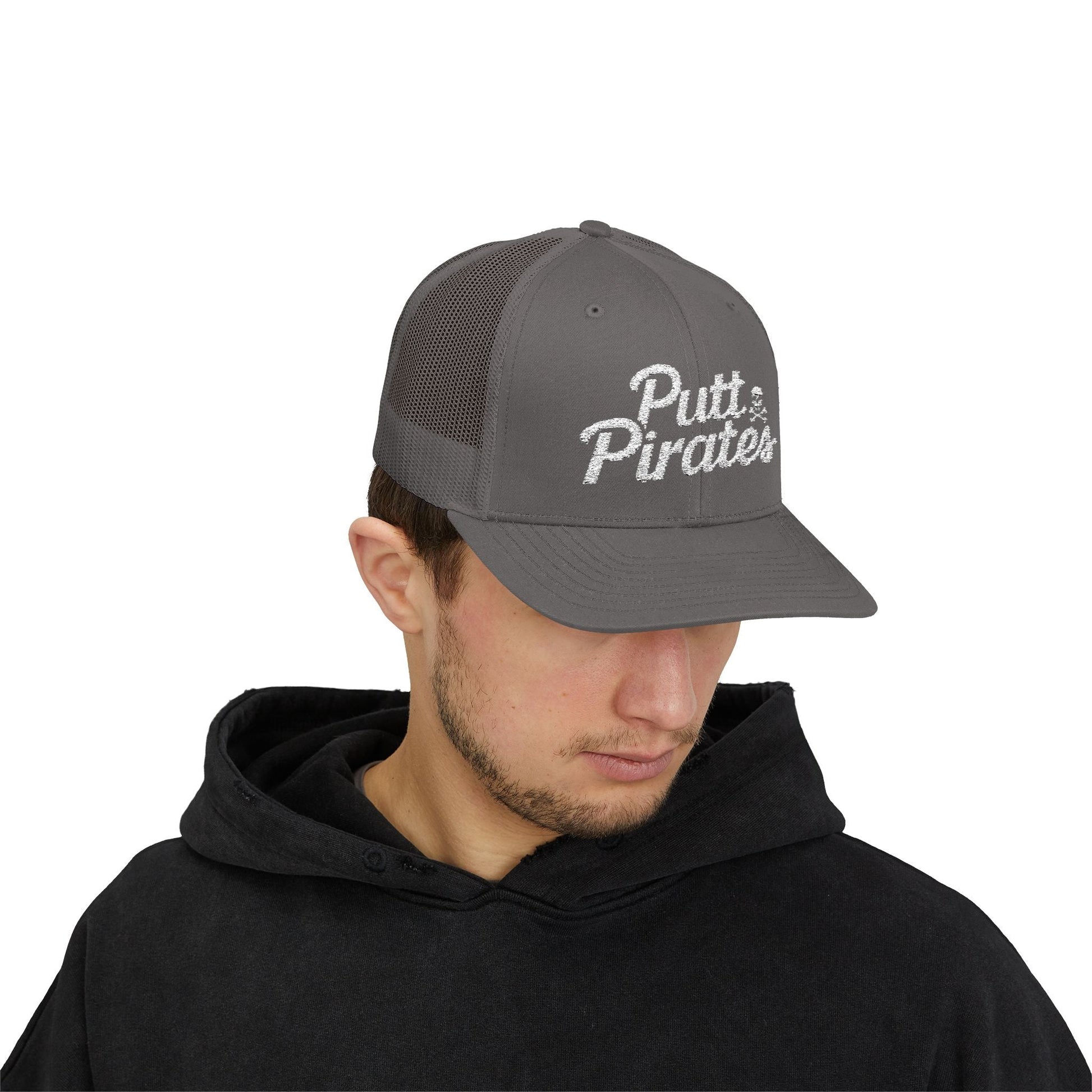 Hats - Putt Pirates Hat MANY COLORS | Embroidered Cap | Funny | Retro & Vintage from Crypto Zoo Tees