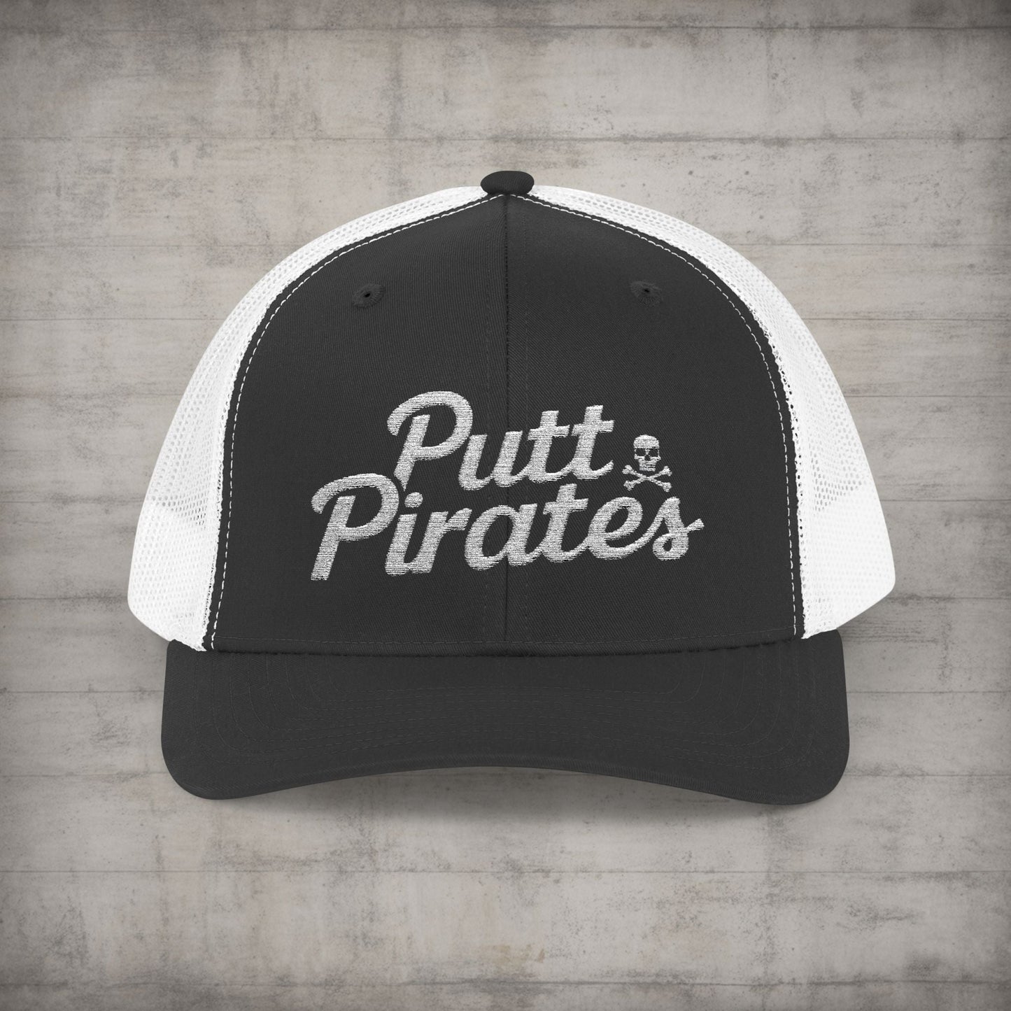 Hats - Putt Pirates Hat MANY COLORS | Embroidered Cap | Funny | Retro & Vintage from Crypto Zoo Tees