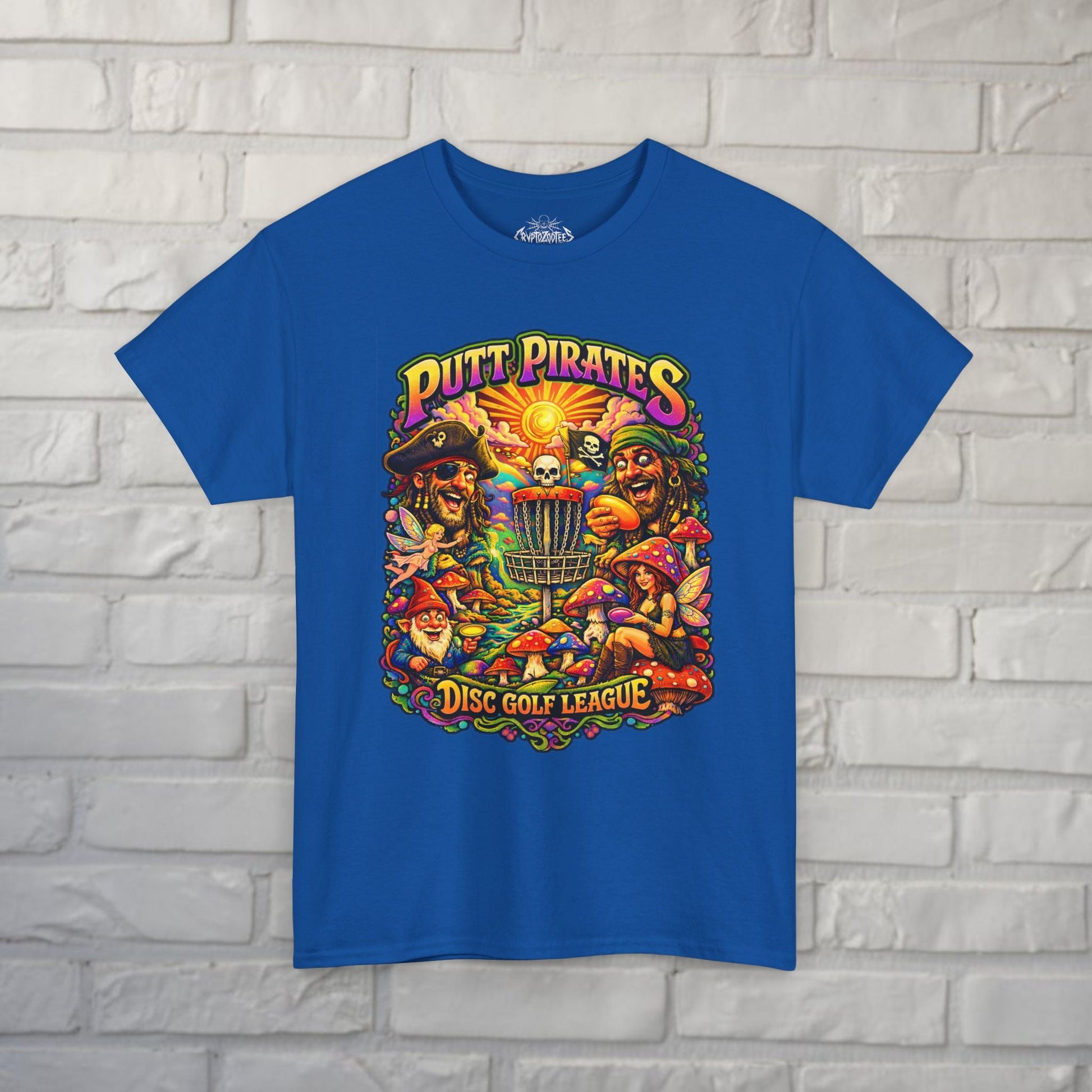 T-Shirt - Putt Pirates Tripping Balls - Putt Pirates Shirt | Unisex Heavy Cotton - Gildan 5000 from Crypto Zoo Tees