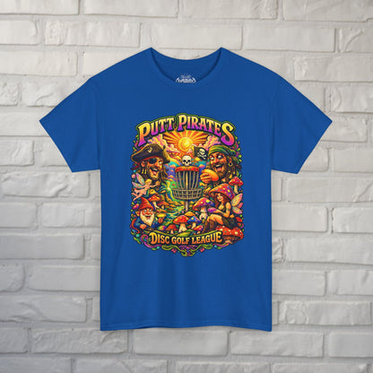 T-Shirt - Putt Pirates Tripping Balls - Putt Pirates Shirt | Unisex Heavy Cotton - Gildan 5000 from Crypto Zoo Tees