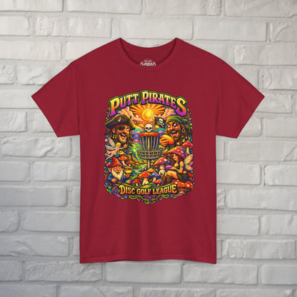 T-Shirt - Putt Pirates Tripping Balls - Putt Pirates Shirt | Unisex Heavy Cotton - Gildan 5000 from Crypto Zoo Tees