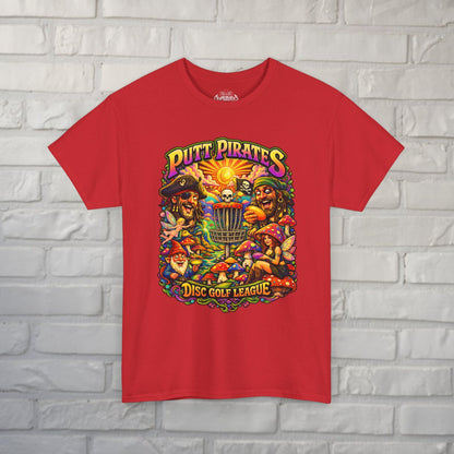T-Shirt - Putt Pirates Tripping Balls - Putt Pirates Shirt | Unisex Heavy Cotton - Gildan 5000 from Crypto Zoo Tees