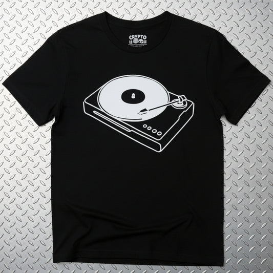 T-Shirt - Record Player | Retro | Music Media | Bella + Canvas Unisex T-shirt from Crypto Zoo Tees