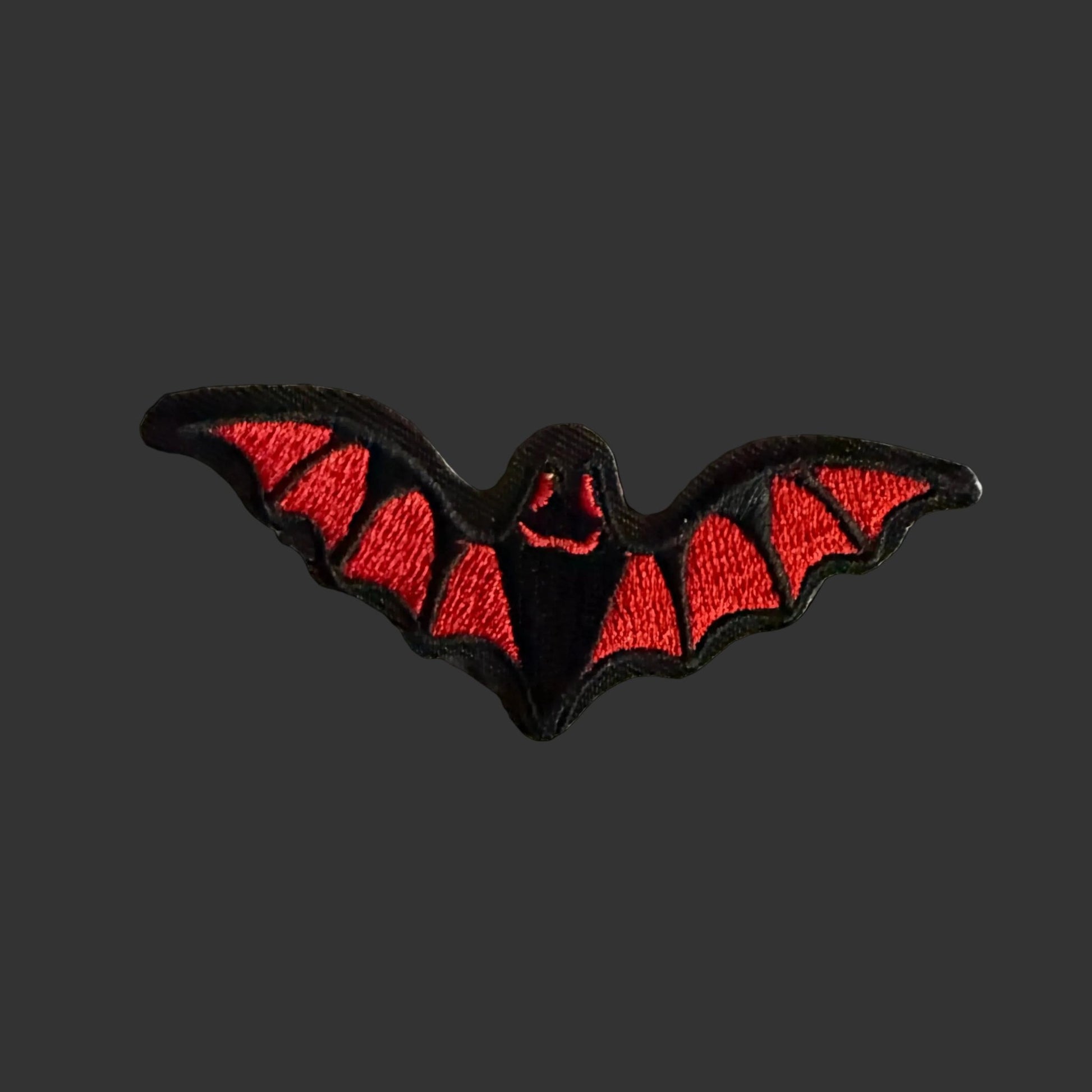 - Red Bat Patch | Iron On Patch | Bats, Halloween | Goth/Gothic from SHIRT MONSTERS