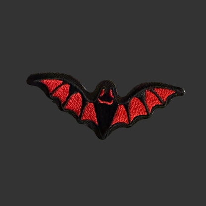- Red Bat Patch | Iron On Patch | Bats, Halloween | Goth/Gothic from SHIRT MONSTERS