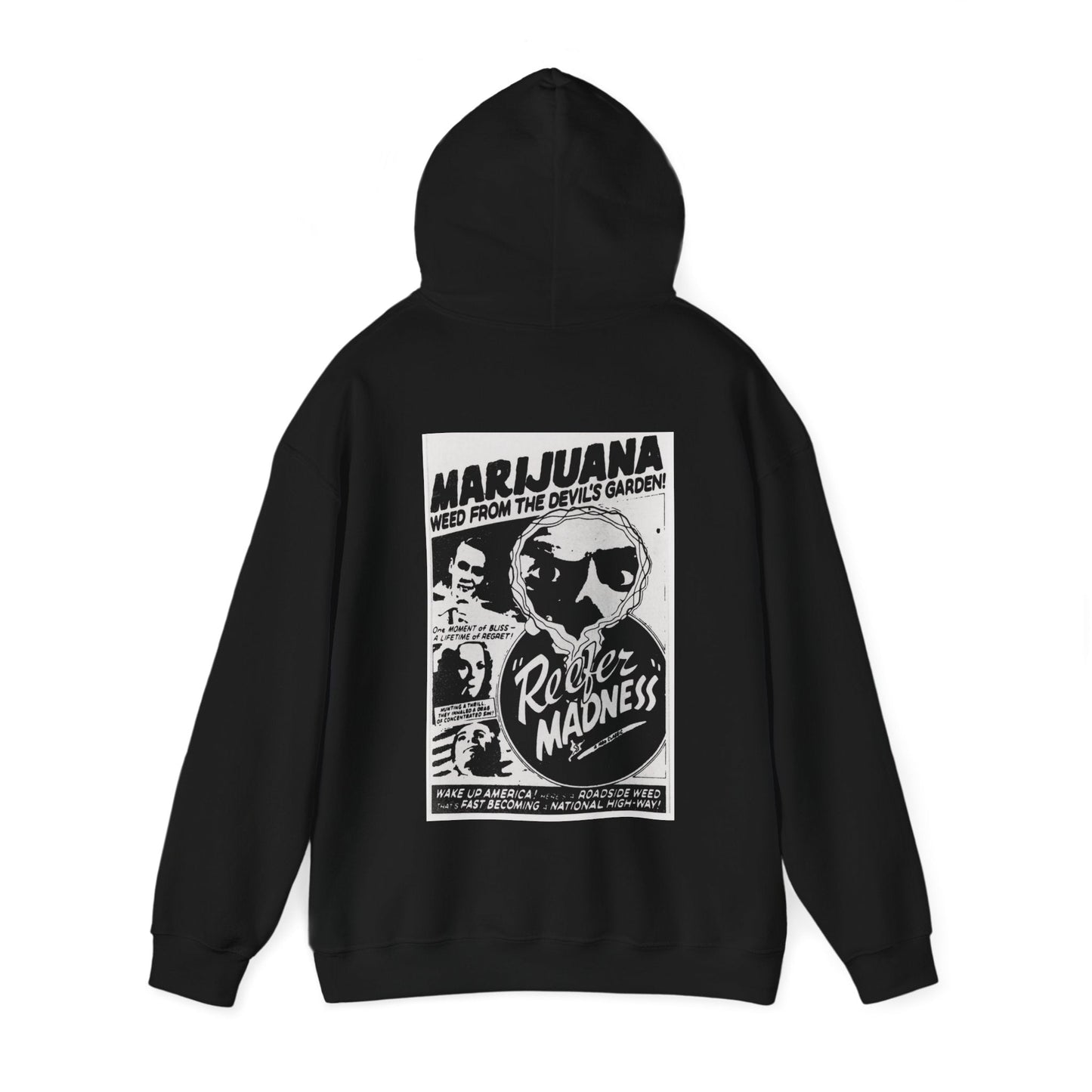 Hoodie - Reefer Madness 2 sided | Hoodie | Hooded Sweatshirt from Crypto Zoo Tees