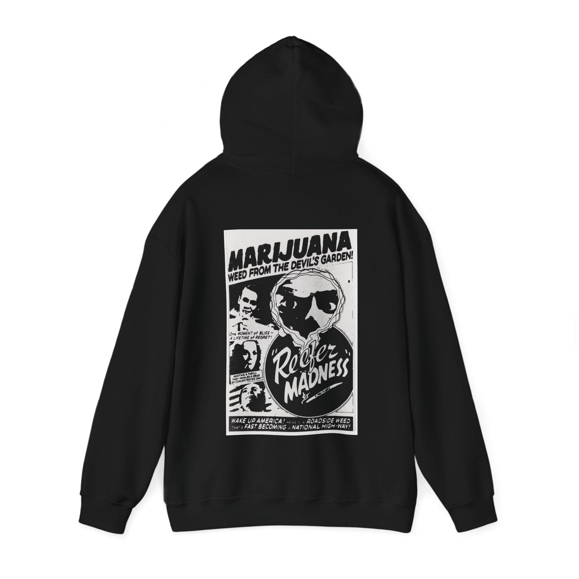 Hoodie - Reefer Madness 2 sided | Hoodie | Hooded Sweatshirt from Crypto Zoo Tees