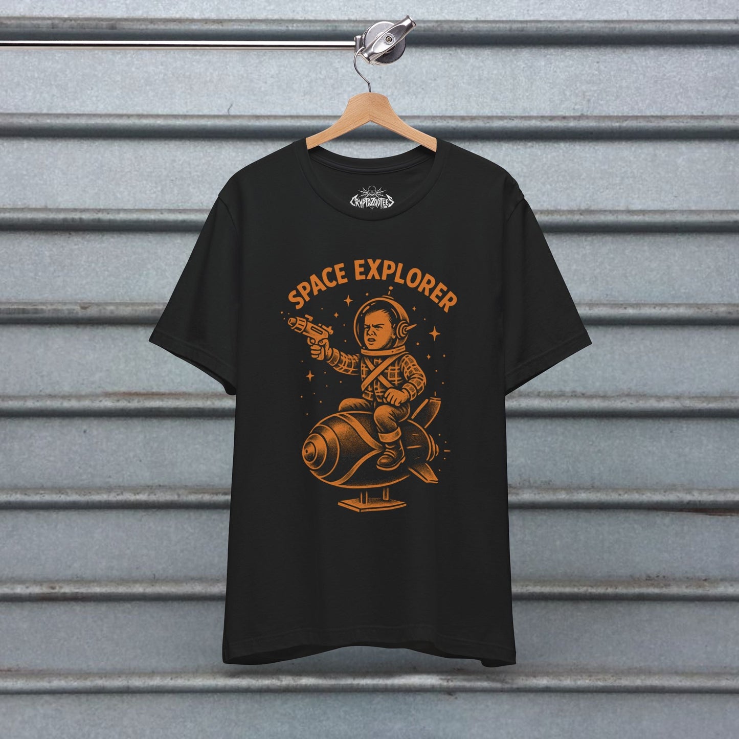 T-Shirt - Retro Space Explorer Tee | Light Fitted - Unisex Bella+Canvas 3001 | Alien & UFO, Retro & Vintage | Psychedelic from SHIRT MONSTERS