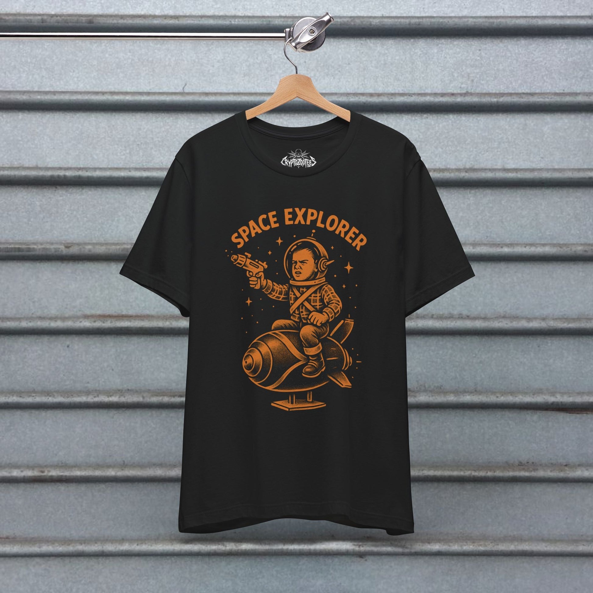 T-Shirt - Retro Space Explorer Tee | Light Fitted - Unisex Bella+Canvas 3001 | Alien & UFO, Retro & Vintage | Psychedelic from SHIRT MONSTERS