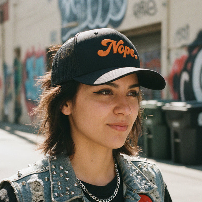 Nope Trucker Cap | Funny | Retro & Vintage