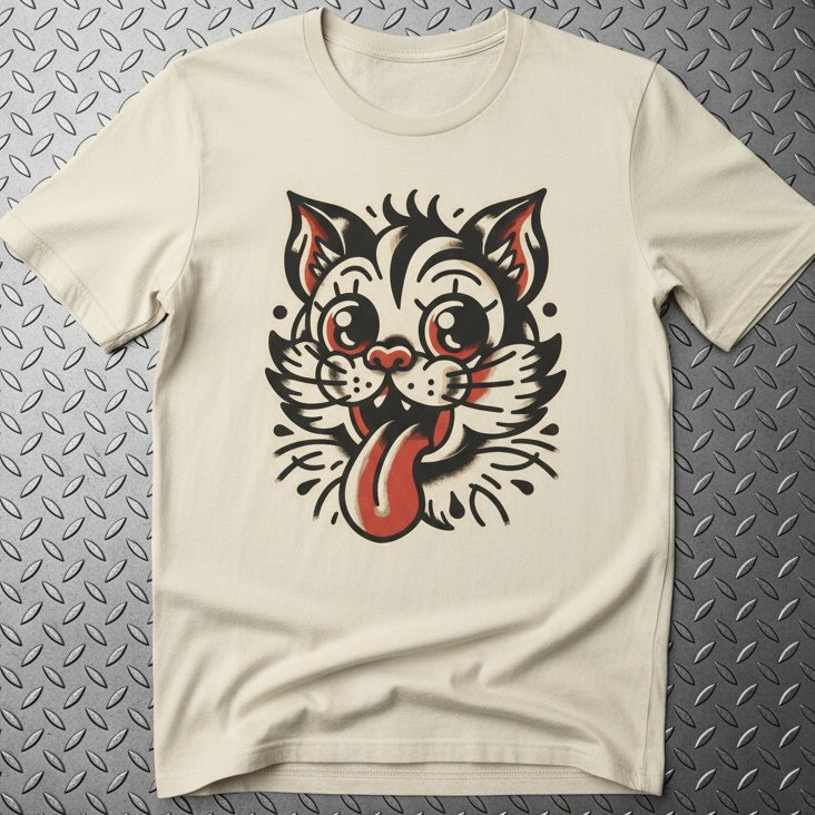 T-Shirt - Rockabilly Cat Shirt | Cats, Retro & Vintage | Light Fitted - Unisex Bella+Canvas 3001 | Rockabilly from SHIRT MONSTERS