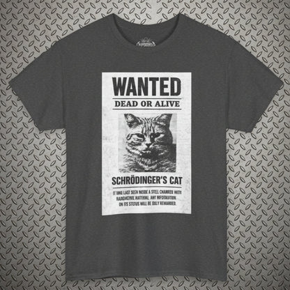T-Shirt - Schrodingers Cat Shirt | Unisex Heavy Cotton Gildan 5000 | Cats, Funny, Thinkers | Retro & Vintage from SHIRT MONSTERS