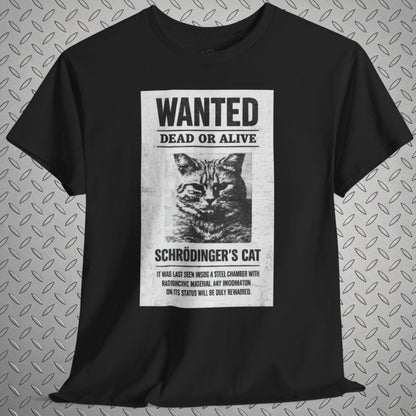 T-Shirt - Schrodingers Cat Shirt | Unisex Heavy Cotton Gildan 5000 | Cats, Funny, Thinkers | Retro & Vintage from SHIRT MONSTERS