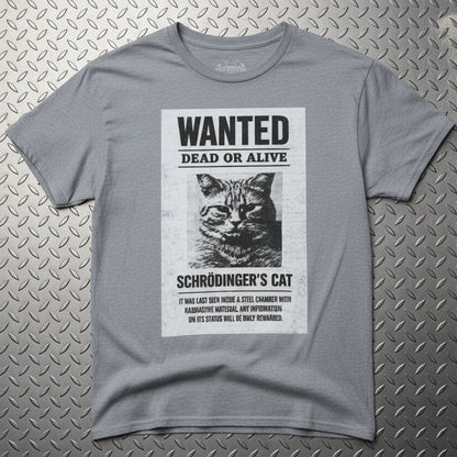 T-Shirt - Schrodingers Cat Shirt | Unisex Heavy Cotton Gildan 5000 | Cats, Funny, Thinkers | Retro & Vintage from SHIRT MONSTERS