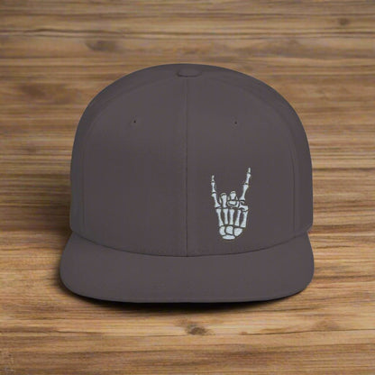 Hats - Skeleton Metal Devil Horn Fingers | Hats &amp; Beanies | Skulls &amp; Skeletons, Metal | Metal from Crypto Zoo Tees