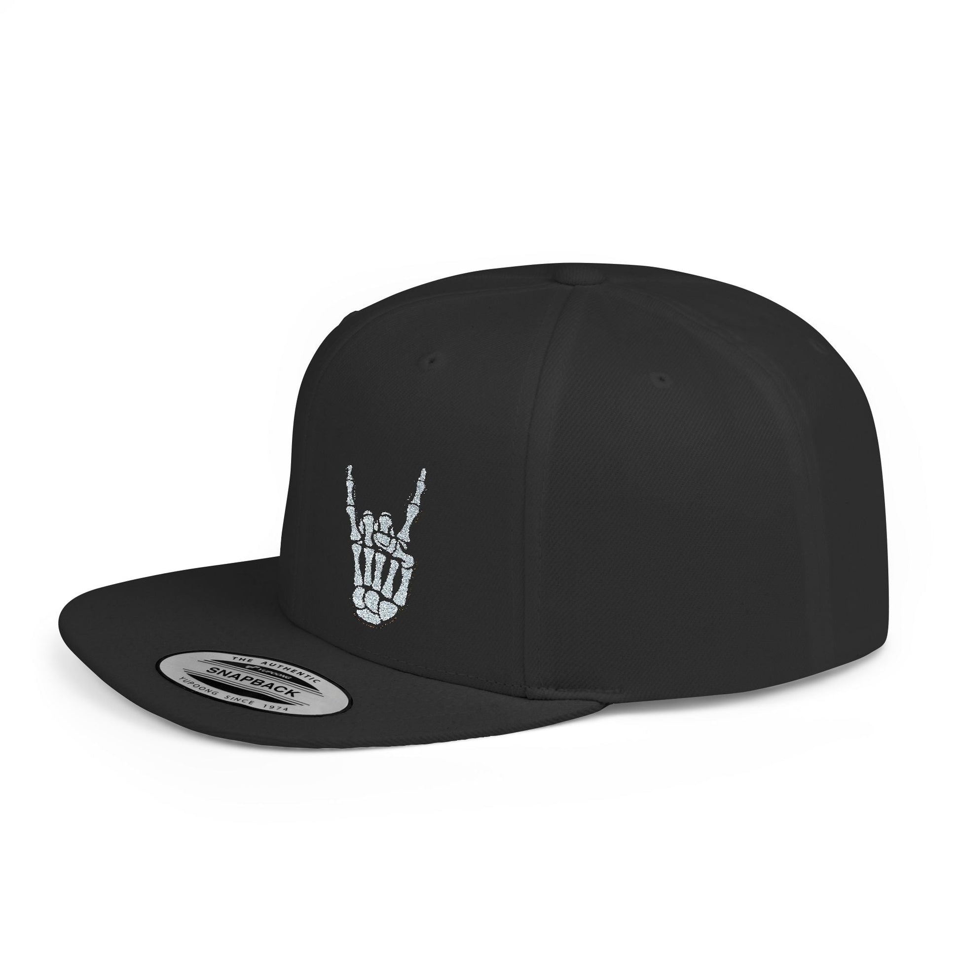 Hats - Skeleton Metal Devil Horn Fingers | Hats &amp; Beanies | Skulls &amp; Skeletons, Metal | Metal from Crypto Zoo Tees
