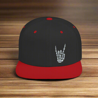 Hats - Skeleton Metal Devil Horn Fingers | Hats &amp; Beanies | Skulls &amp; Skeletons, Metal | Metal from Crypto Zoo Tees