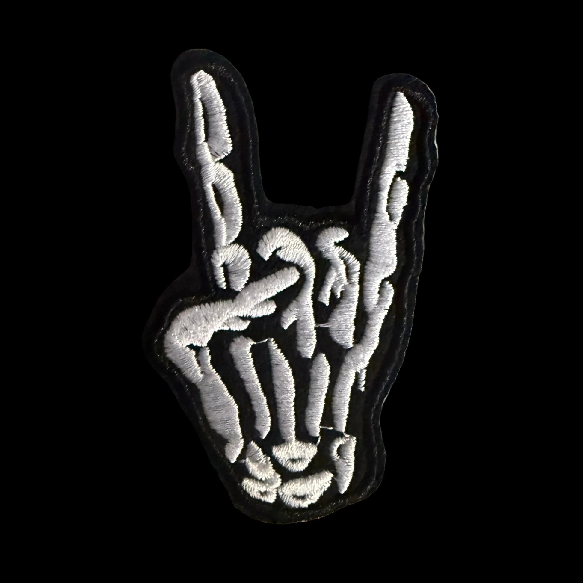 - Skeleton Rock Hand Patch | Iron On Patch | Music, Skulls & Skeletons | Punk from SHIRT MONSTERS