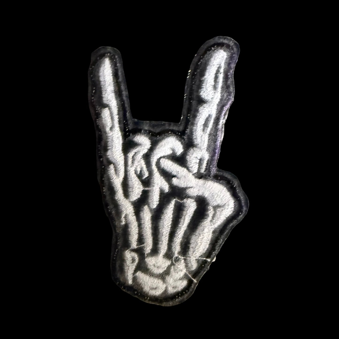 - Skeleton Rock Hand Patch | Iron On Patch | Music, Skulls & Skeletons | Punk from SHIRT MONSTERS