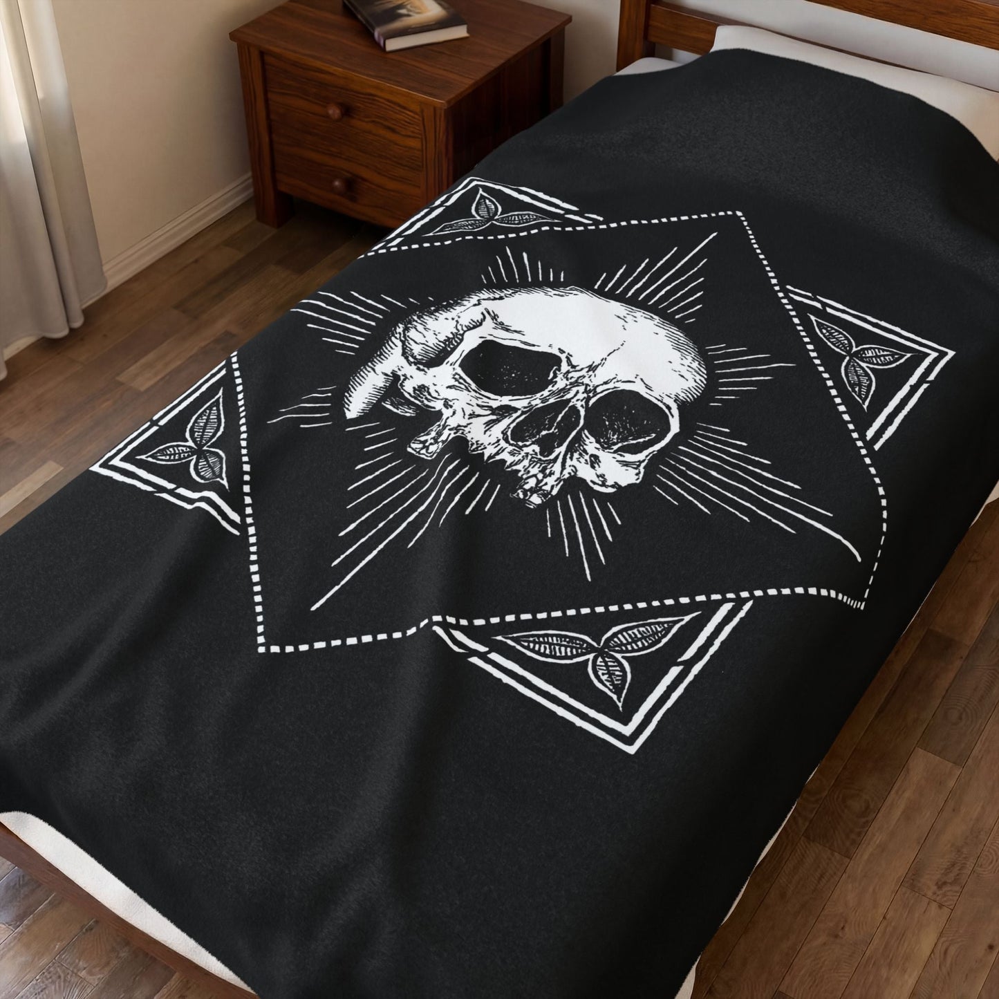 All Over Prints - Skull Plush Blanket | Home Decor, Skulls & Skeletons | Goth/Gothic from SHIRT MONSTERS