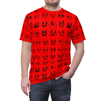 All Over Prints - Smiley Faces AOP Shirt | All Over Print | Retro & Vintage from SHIRT MONSTERS (Formally Crypto Zoo Tees)