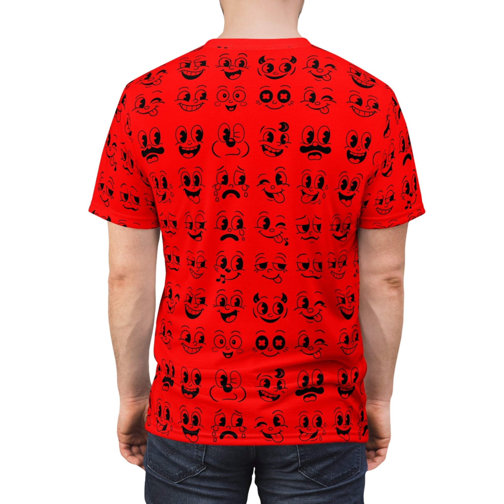 All Over Prints - Smiley Faces AOP Shirt | All Over Print | Retro & Vintage from SHIRT MONSTERS (Formally Crypto Zoo Tees)