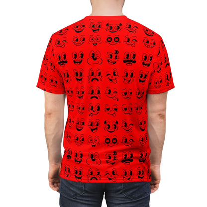 All Over Prints - Smiley Faces AOP Shirt | All Over Print | Retro & Vintage from SHIRT MONSTERS (Formally Crypto Zoo Tees)