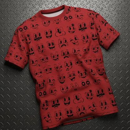 All Over Prints - Smiley Faces AOP Shirt | All Over Print | Retro & Vintage from SHIRT MONSTERS (Formally Crypto Zoo Tees)