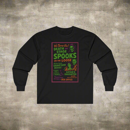 T-Shirt - Spookshow | Halloween, Retro & Vintage | Unisex Shirt, Ladies Tee, Tank Top, Long Sleeve, Sweatshirt, Hoodie from Crypto Zoo Tees