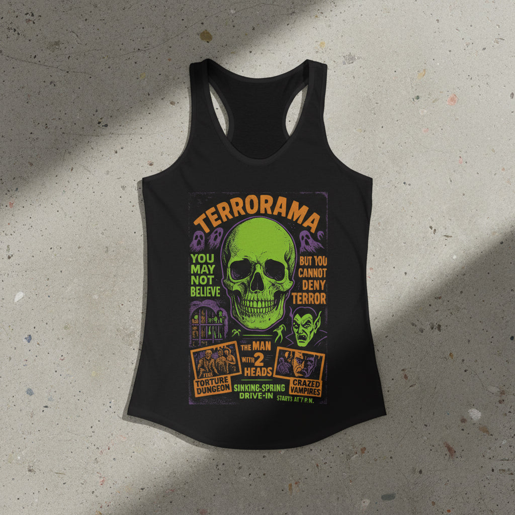 T-Shirt - Spookshow Terrorama Apparel | T-shirt, Sweatshirt, Hoodie, Tank | Halloween, Ghosts & Paranormal | Retro & Vintage from Crypto Zoo Tees