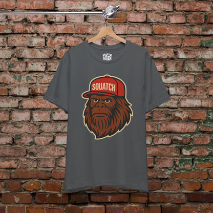 T-Shirt - Squatch Ballcap Shirt | Bella+Canvas 3001 | Bigfoot Retro from Crypto Zoo Tees