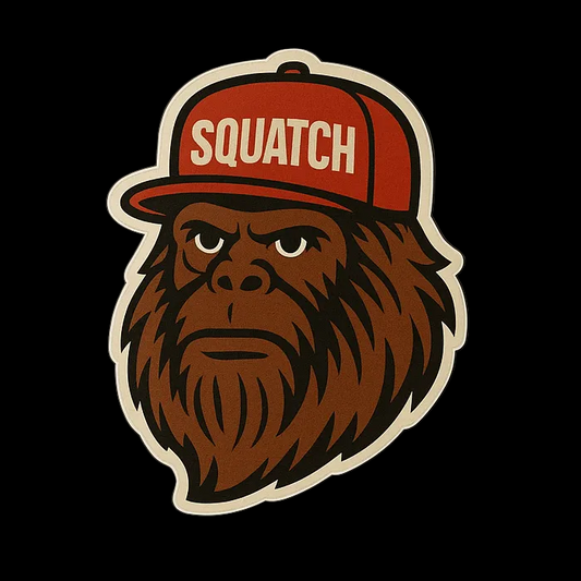 Paper products - Squatch Hat Sticker | Cryptids, Funny | Rockabilly, Punk from Crypto Zoo Tees