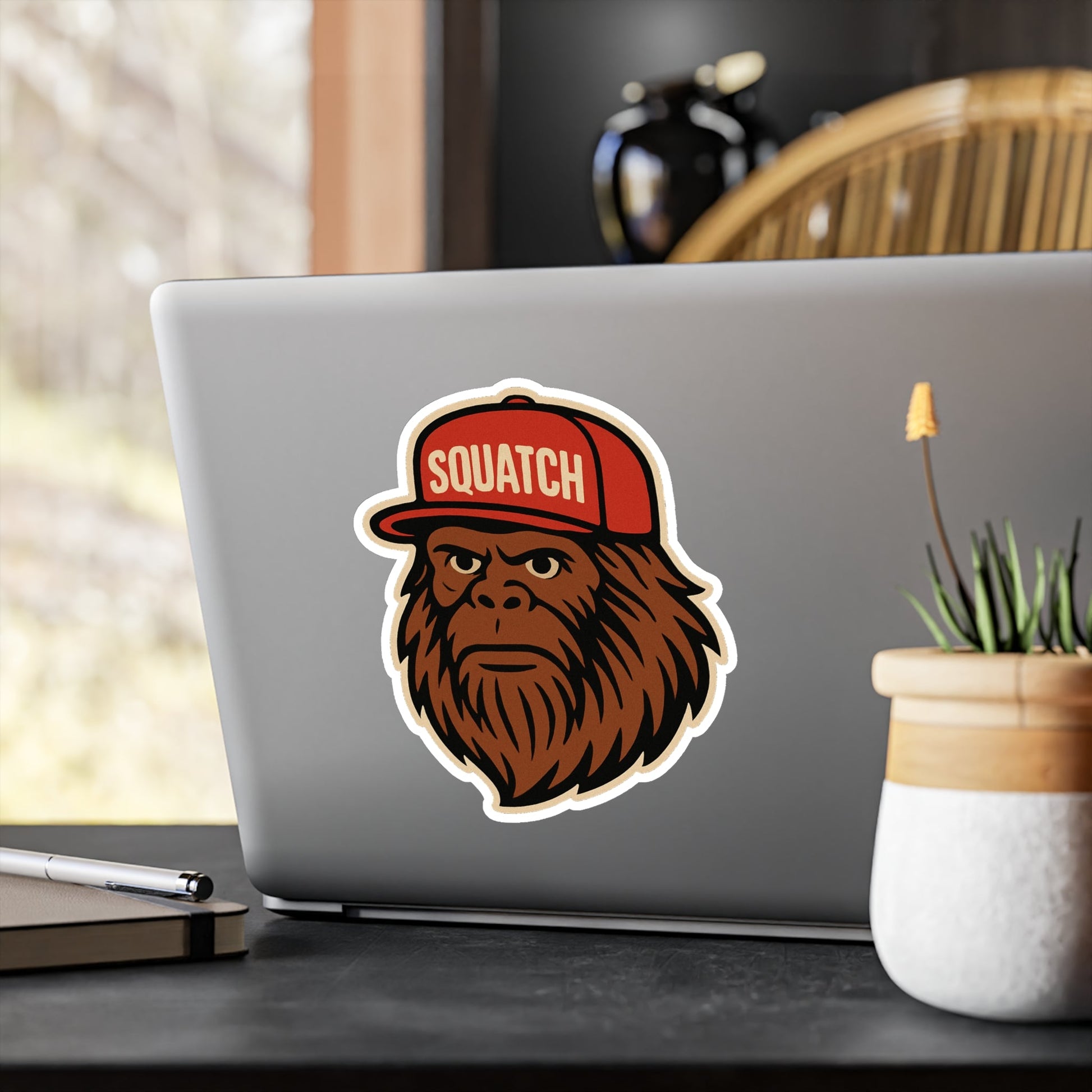 Paper products - Squatch Hat Sticker | Cryptids, Funny | Rockabilly, Punk from Crypto Zoo Tees