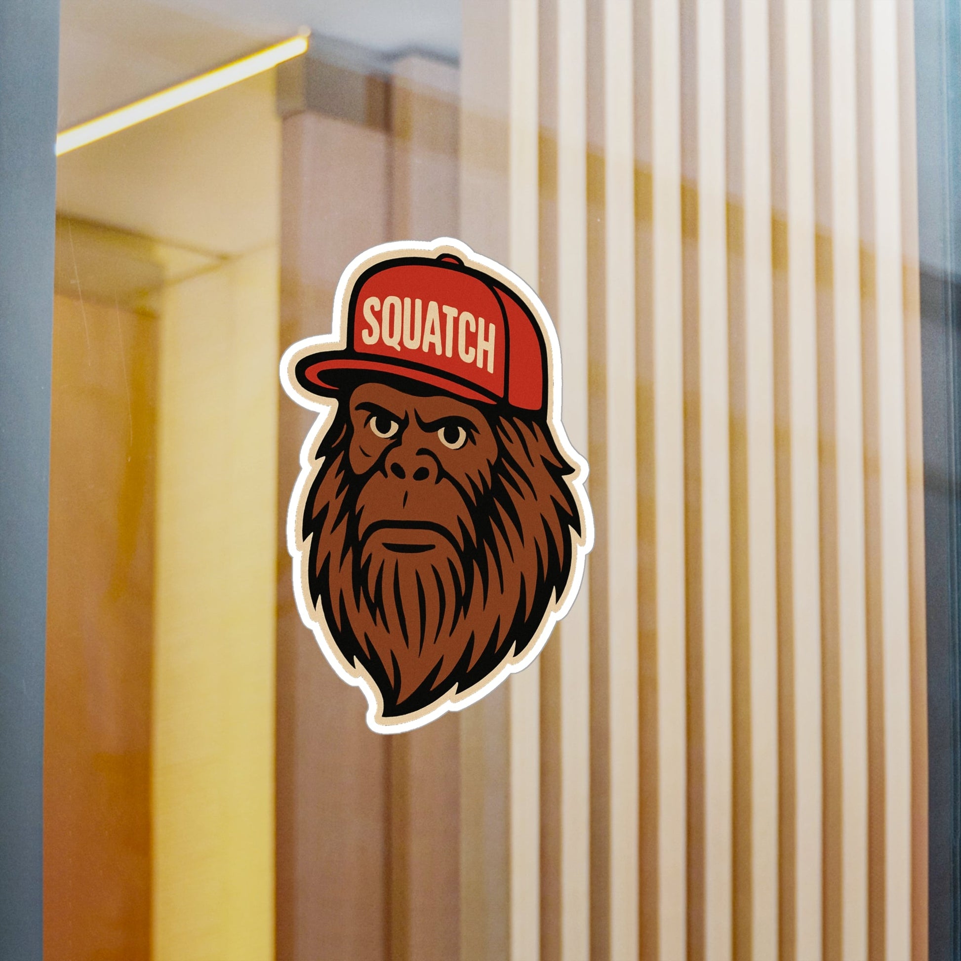 Paper products - Squatch Hat Sticker | Cryptids, Funny | Rockabilly, Punk from Crypto Zoo Tees