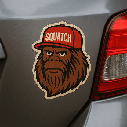 Paper products - Squatch Hat Sticker | Cryptids, Funny | Rockabilly, Punk from Crypto Zoo Tees