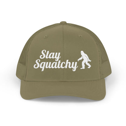 Hats - Stay Squatchy Hat | Trucker Cap | Bigfoot, Funny from Crypto Zoo Tees