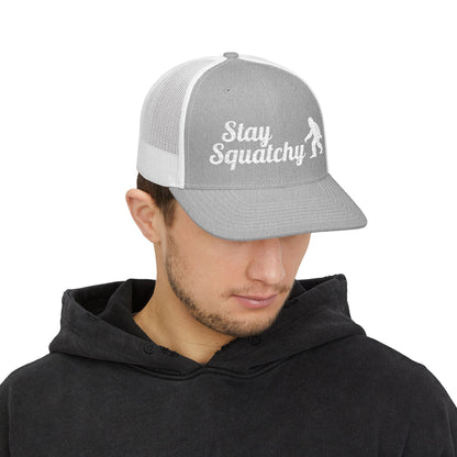 Hats - Stay Squatchy Hat | Trucker Cap | Bigfoot, Funny from Crypto Zoo Tees
