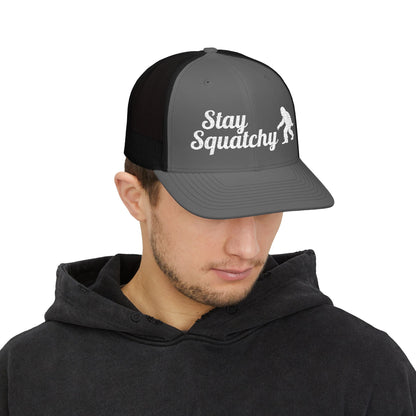 Hats - Stay Squatchy Hat | Trucker Cap | Bigfoot, Funny from Crypto Zoo Tees