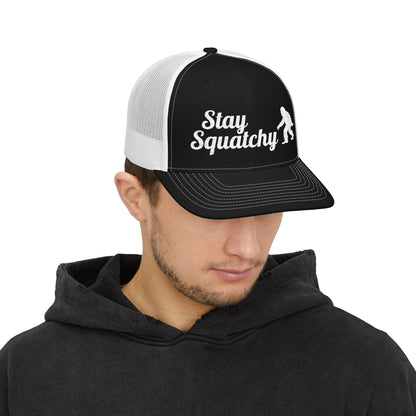 Hats - Stay Squatchy Hat | Trucker Cap | Bigfoot, Funny from Crypto Zoo Tees