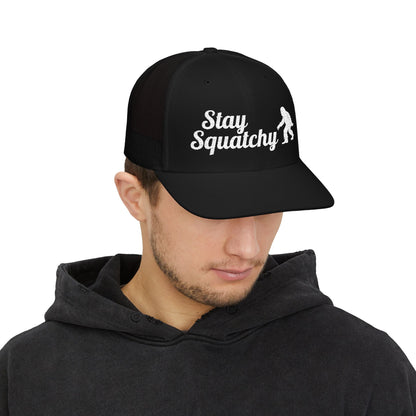 Hats - Stay Squatchy Hat | Trucker Cap | Bigfoot, Funny from Crypto Zoo Tees