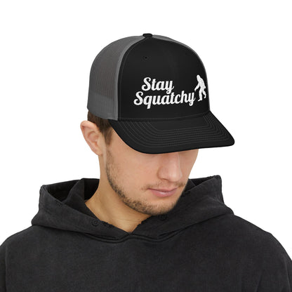 Hats - Stay Squatchy Hat | Trucker Cap | Bigfoot, Funny from Crypto Zoo Tees