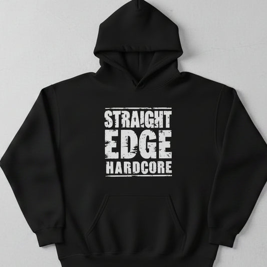 Hoodie - Straight Edge Hardcore | Hoodie | Hooded Sweatshirt from Crypto Zoo Tees