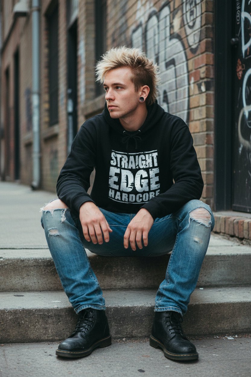 Hoodie - Straight Edge Hardcore Hoodie | Unisex Pullover Hoodie - Gildan | Music | Punk from SHIRT MONSTERS