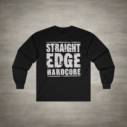 Long - sleeve - Straight Edge Hardcore Punk | Long Sleeve T-shirt from Crypto Zoo Tees