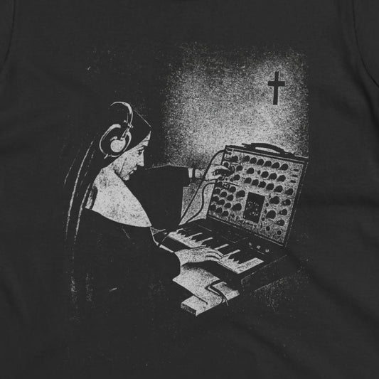 T-Shirt - Synth Nun Apparel | T-shirt, Sweatshirt, Hoodie, Tank | Music | Retro & Vintage from Crypto Zoo Tees